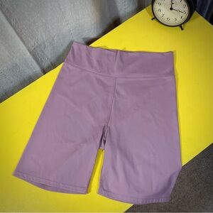 MADEWELL MWL Smoky Lilac High Rise Bike Shorts Women Size Medium